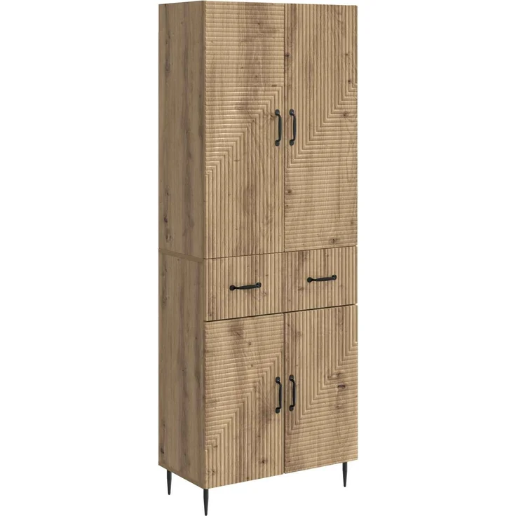 vidaXL Schrankset 2 pcs Artisan-Eiche 66 x 34,5 x 89,5 cm 3416672 – Bild 1