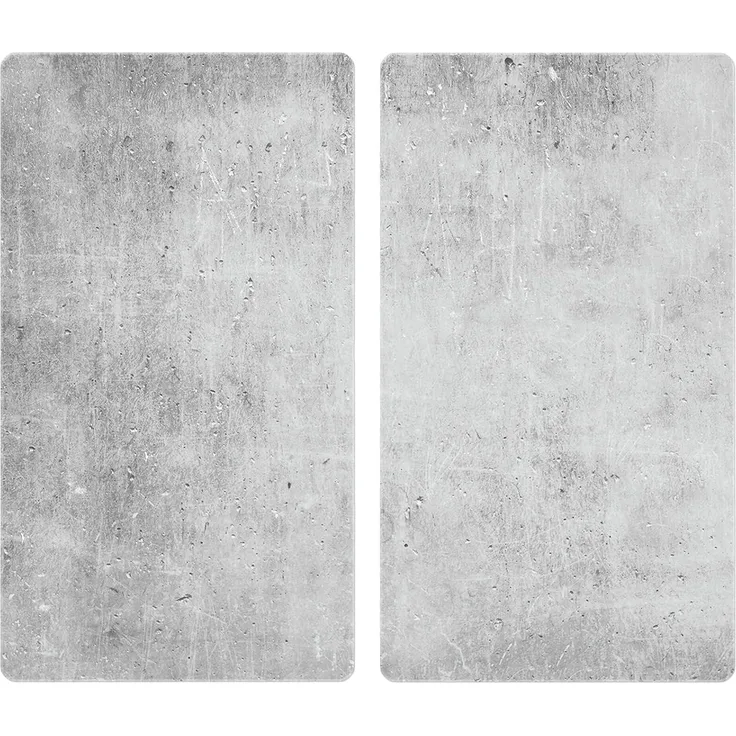 WENKO Herdabdeckplatten-Set BETON BHT 30x. 80x52 cm grau