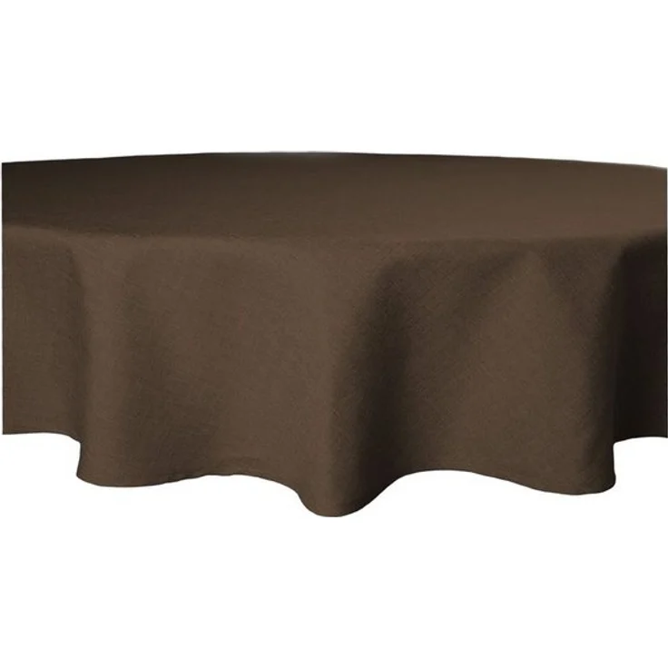 Haus und Deko Tischdecke Tischdecke rund 160 cm Ø beschichtet Leinenoptik wasserabweisend Lotus (1-tlg) – Bild 4