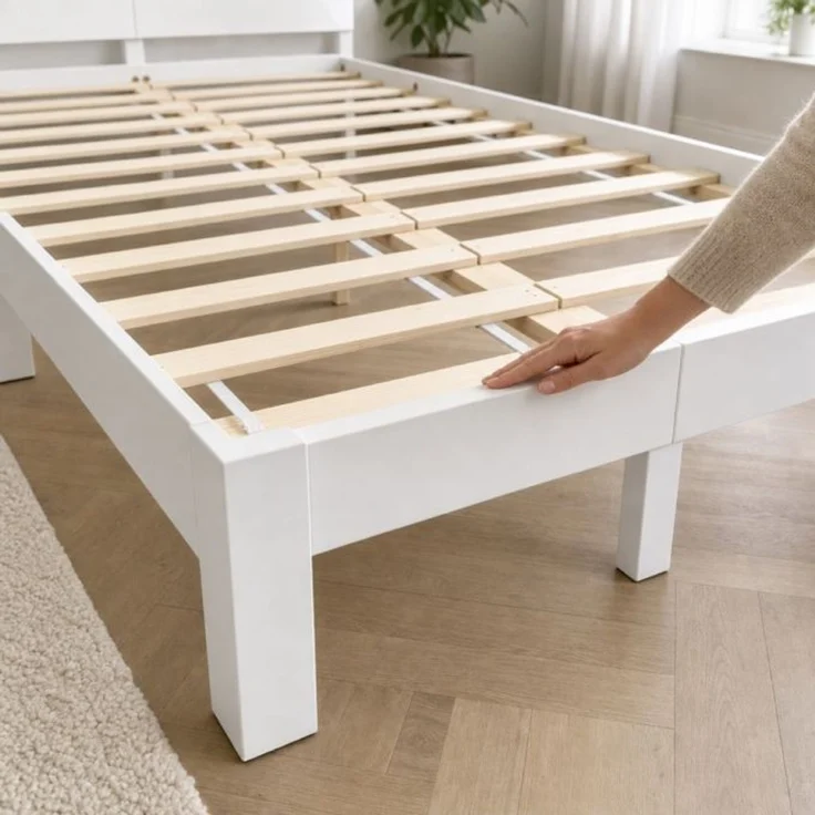 Relaxdays Bett Massivholz 140x200 cm – Bild 5