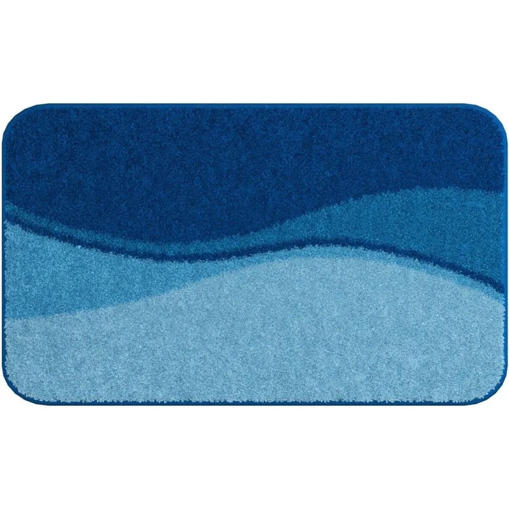 Linea Due Flash Badteppich 60x90 cm blau – Bild 1