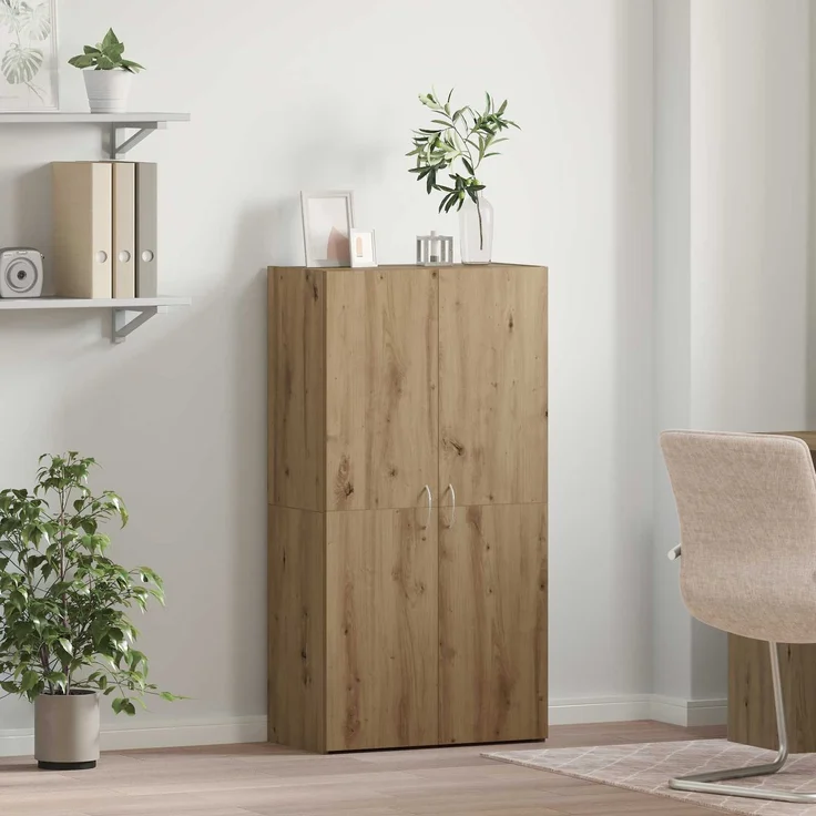 vidaXL Büroschrank Artisan-Eiche 60 x 32 x 115 cm Holzwerkstoff 879637 – Bild 1