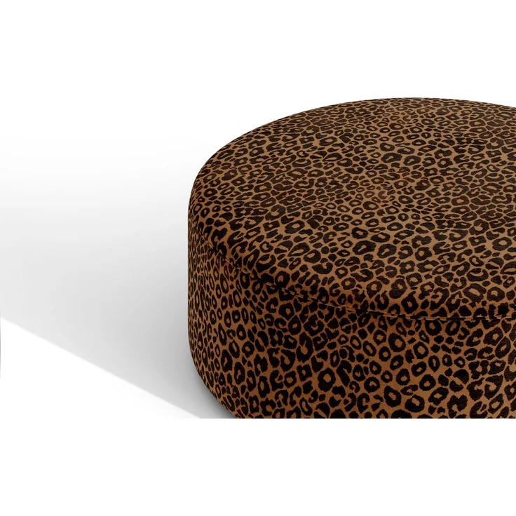 Micadoni Pouf Dia 40cm Chenille Wild Honig – Bild 3