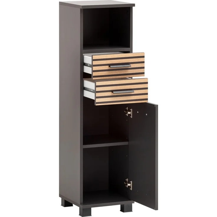 Schildmeyer Midischrank Katta, Breite 30 cm Wechselbarer Türanschlag, Schubladen mit Akustikprint – Bild 2