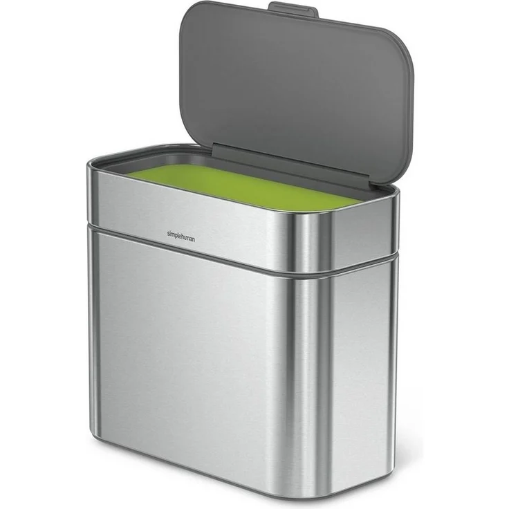 simplehuman Mülleimer Kompost-Caddy 4 l Gebürsteter Edelstahl – Bild 2