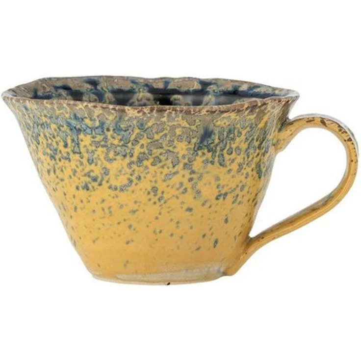 Bloomingville Tasse Bloomingville Milani Tasse, Blau, Steingut, 250 ml, Steingut – Bild 3