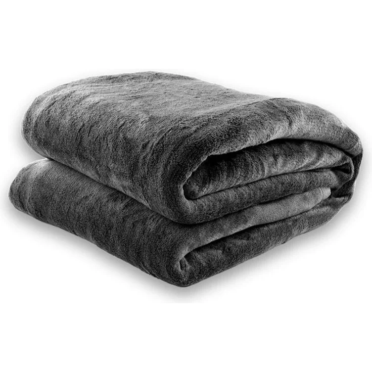Wohndecke flauschige, tragbare Kuscheldecke mit Ärmeln und Fußtasche, Gräfenstayn, warme Ärmeldecke - TV Decke zum Anziehen - 180x150cm schwarz – Bild 4