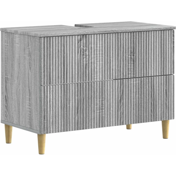 vidaXL 4-teiliges Badezimmer-Schrank-Set ARNHEM Sonoma-Grau 3417933 – Bild 4