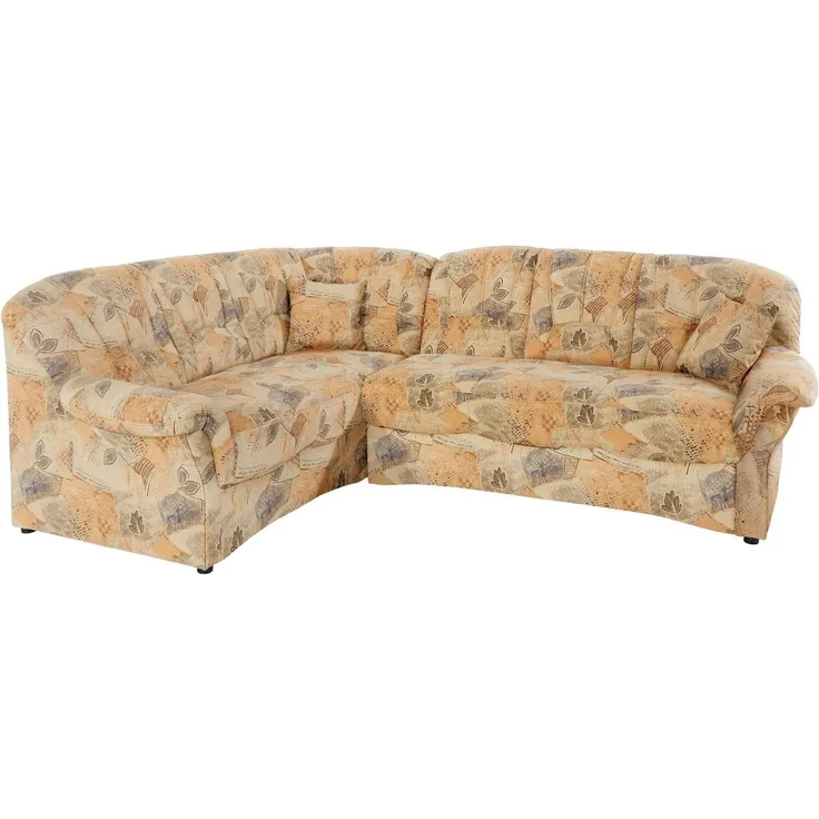 DOMO collection Ecksofa Bahia, zeitlos und elegant, bequeme Armlehnen, L-Form, wahlweise mit Bettfunktion