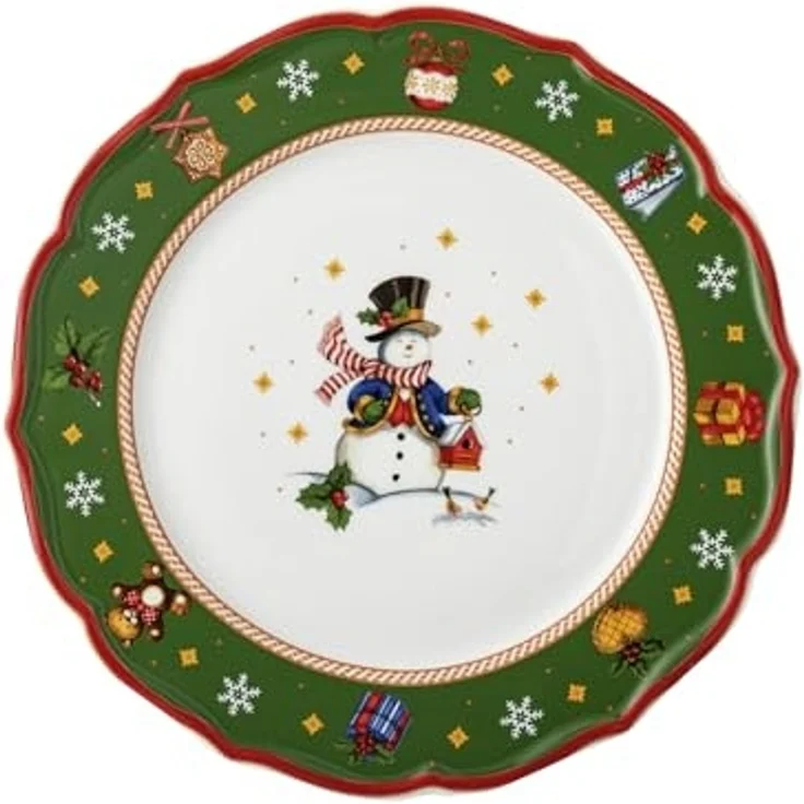 Hutschenreuther Teller Flach 33 cm Happy Wintertime Green – Bild 1