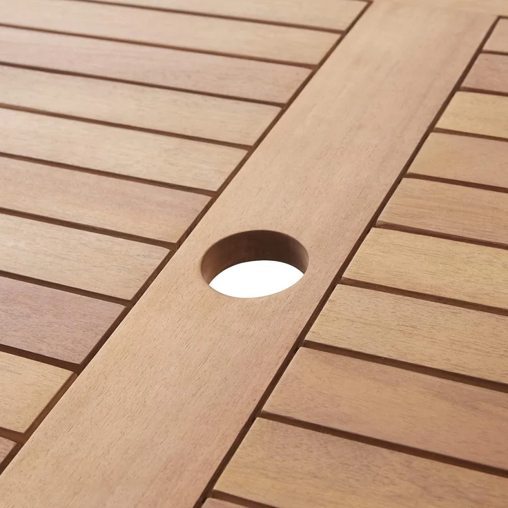 Teamson Home 5-teiliges Gartenmöbel-Set für den Außenbereich, Rattan-Gartentisch & 4 Stühle mit abnehmbaren Kissen, wetterbeständig, Braun/Creme – Bild 7