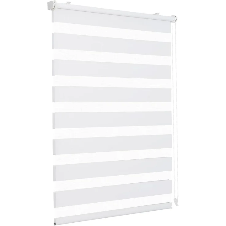 Sekey Doppelrollo Klemmfix ohne Bohren für Fenster, Doppelrollo 115 cm breit, Duo Rollo Jalousie Sonnenschutz, 115x150 cm, Weiß – Bild 1