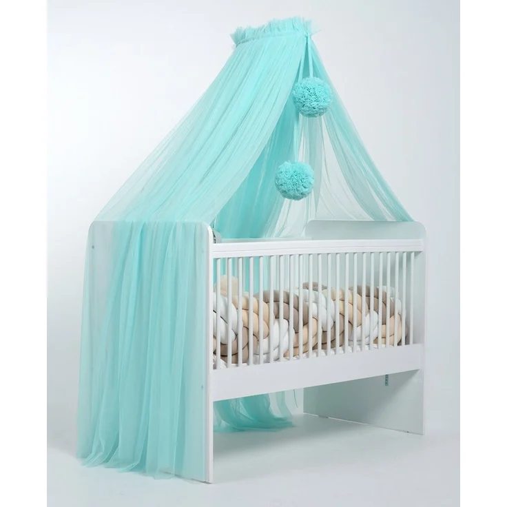 Baby Fancyroom Betthimmel Betthimmel aus 12 Meter Tüll aus 1. Klasse für Kinderbett Gitterbett, Himmel für Babybett Kinderbett – Bild 2