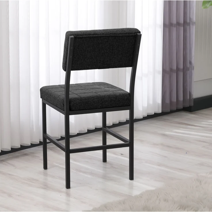 Skye Decor 'Dubai - Anthracite' Stuhl, Anthrazit, 40 x 82 x 40 cm – Bild 4