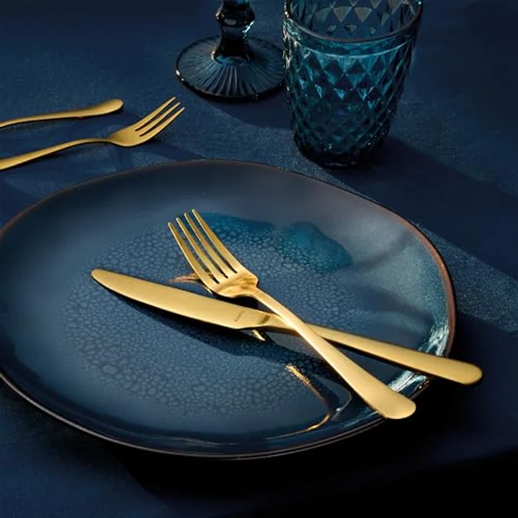 Amefa AUSTIN Besteckset 16-teilig PVD gold mattiert – Bild 8