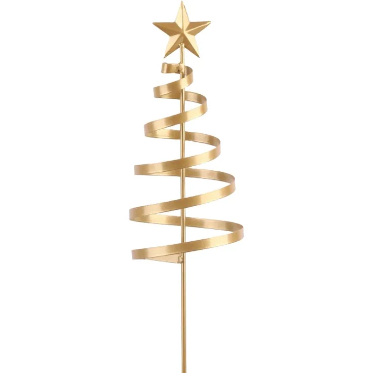 TrendLine Dekostecker Eisen Weihnachtsstern 100 x 11 cm gold