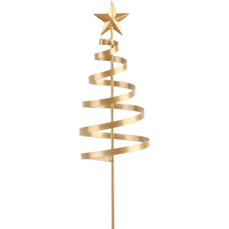 TrendLine Dekostecker Eisen Weihnachtsstern 100 x 11 cm gold
