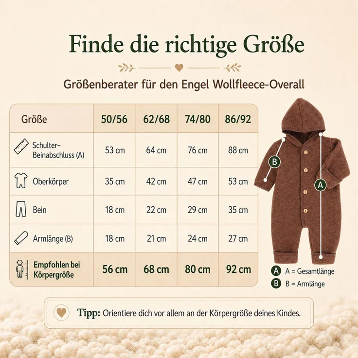 Engel Baby-Overall mit Kapuze, Holzknöpfen und Umschlag TOP – Bild 8