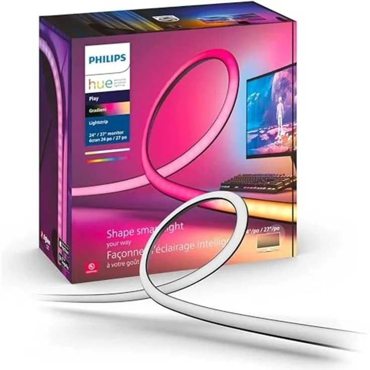 Philips Hue Play Gradient LED Lightstrip PC 24/27 Zoll – Bild 1