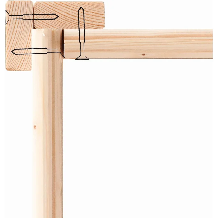 Karibu Stelzenhaus Fidel Set Aktion2 terragrau mit Rutsche und Holzrampe rot – Bild 13