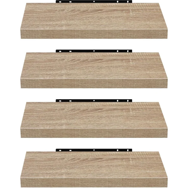 EUGAD Wandregal, 4-tlg, Holz Board Modern in verschiedenen Farben Größen – Bild 1