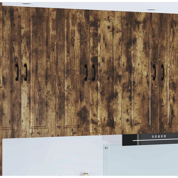 vidaXL Wandschrank PORTO Räuchereiche 60 x 31 x 100 cm Holzwerkstoff 885490 – Bild 1