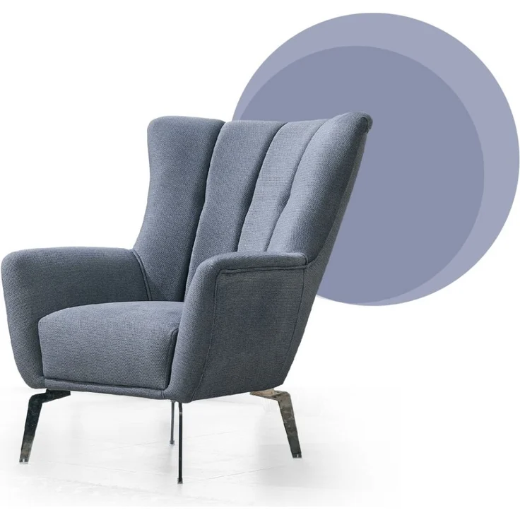 Sitzgruppe/Sofa Set - Wohnzimmergarnitur "Rosetta" 3+3+1-Grau – Bild 4