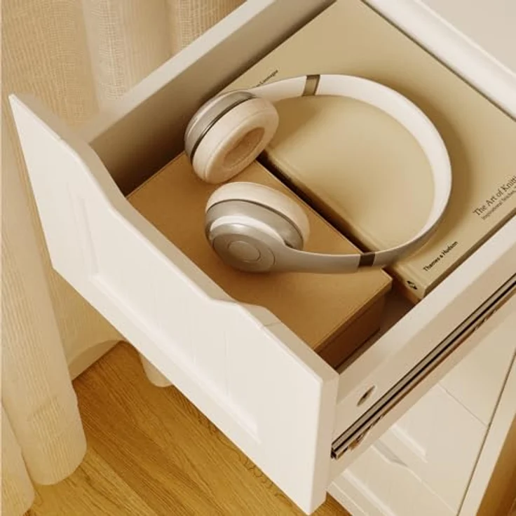 Bealife Badschrank Schubladenkommode Beistellschrank mit 4 Schubladen Geeignet für Badezimmer Schlafzimmer Küche Flur Weiß – Bild 5