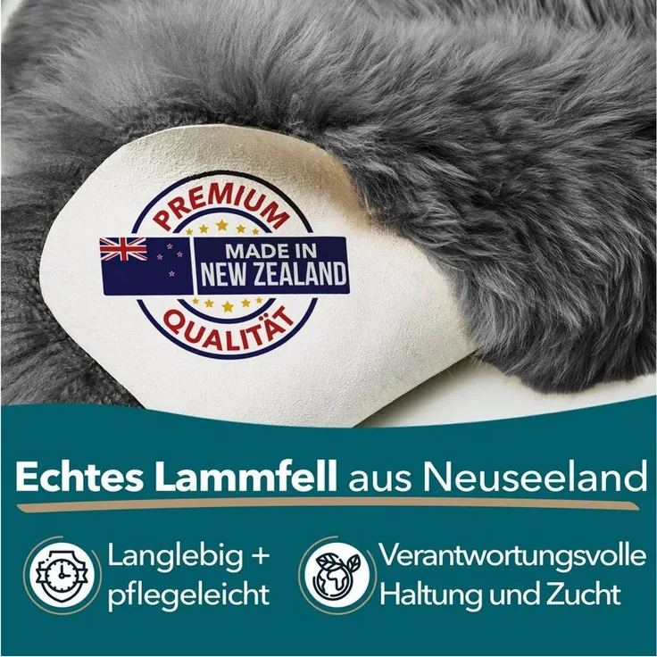 Kubus Fellteppich Echtfell Willow, Echtfell