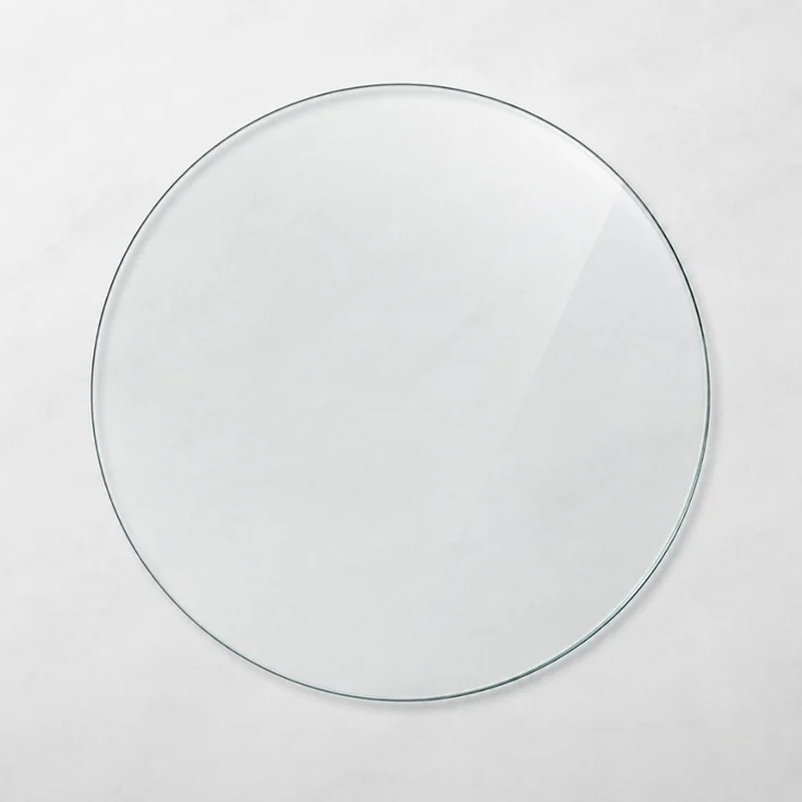 Glasplatte TERRY 90cm Rund Gehärtetes Glas Scheibe Kaminplatte Bodenplatte – Bild 3