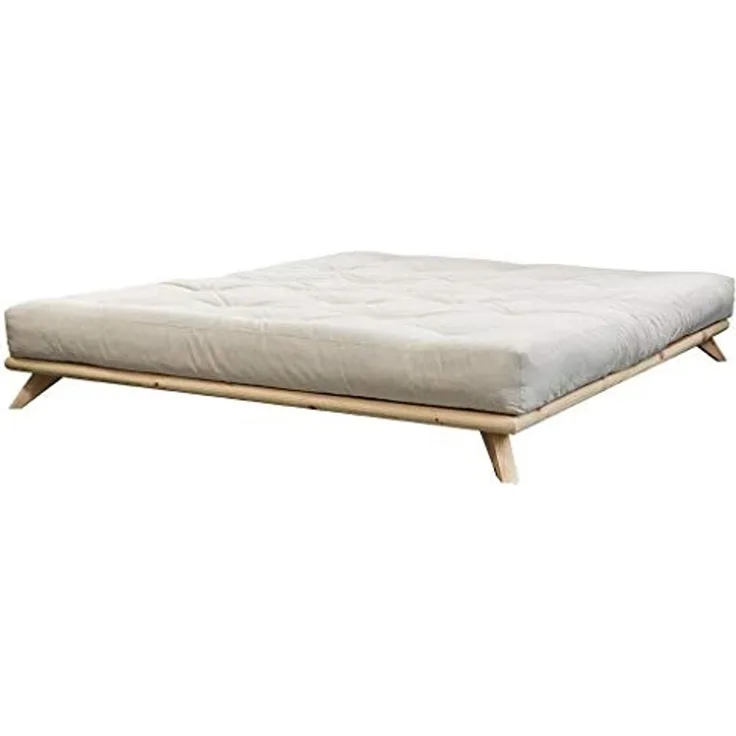 Massivholzbett Bett SENZA 160 x 200 Futonbett Gestell Kiefer natur