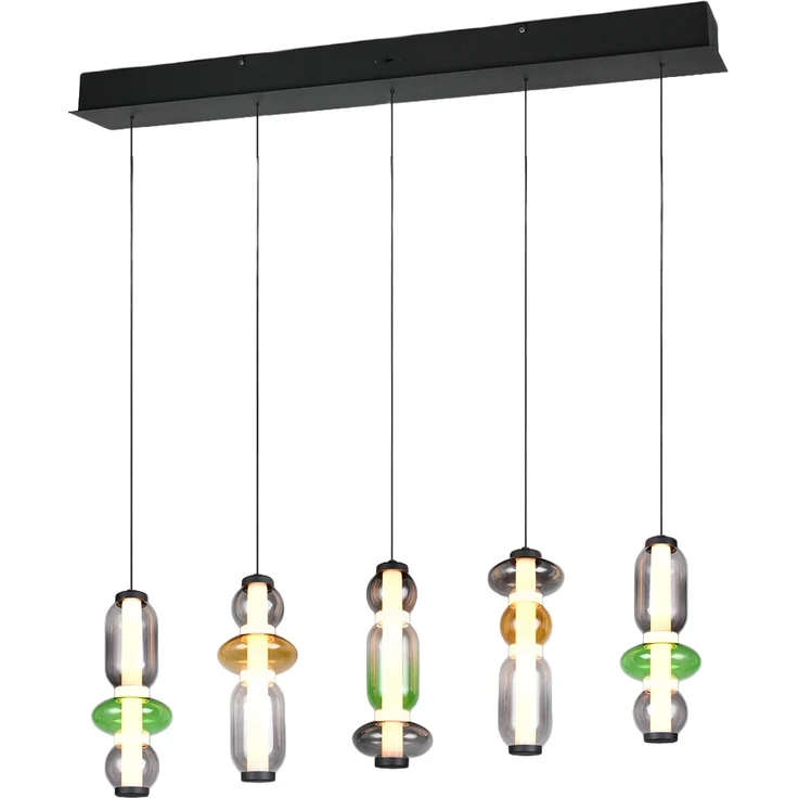 Moderne LED Pendelleuchte MINERVA 5-flammig, höhenverstellbar, Breite 100cm – Bild 2