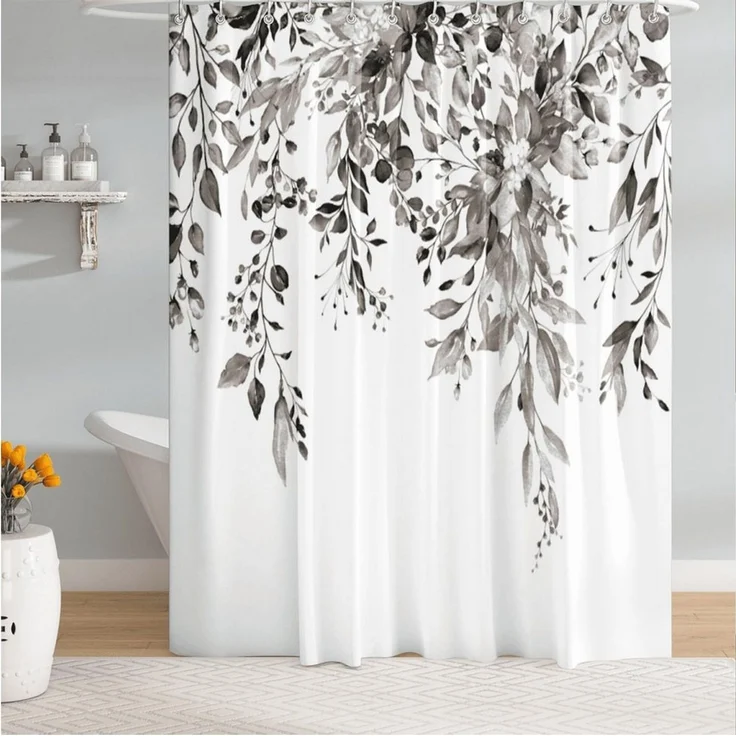 M&W DAS DESIGN Duschvorhang 180x200 Shower curtains Duschvorhang anti schimmel Waschbar – Bild 3