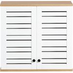 SoBuy BZR42-W Hängeschrank, MDF, Lackiert, Weiß, 60 x 56 x 19 cm