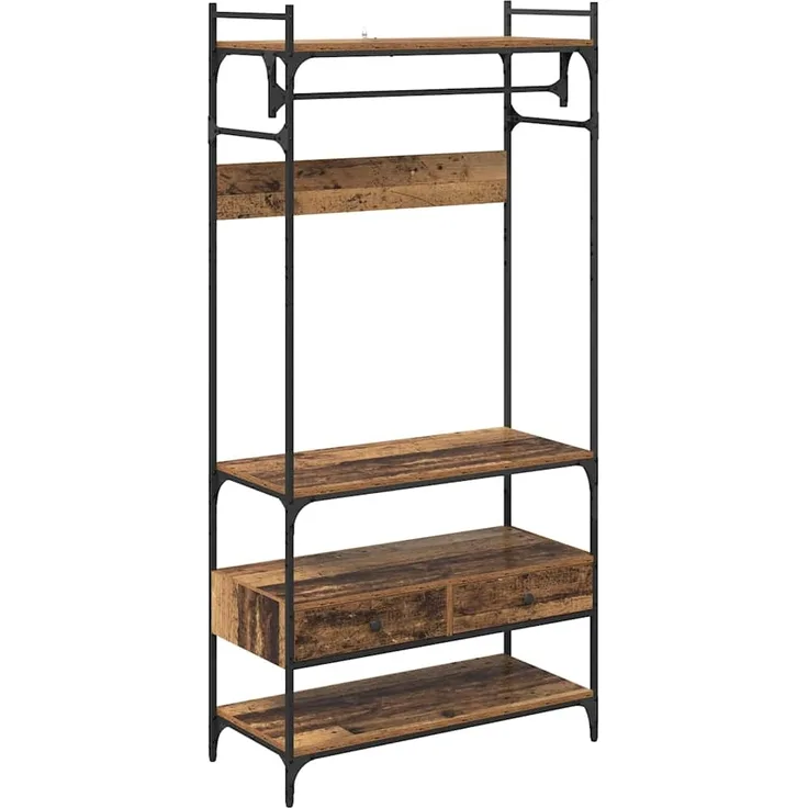 vidaXL Kleiderschrank Altholz 89 x 39 x 184.5 cm Holzwerkstoff 883547