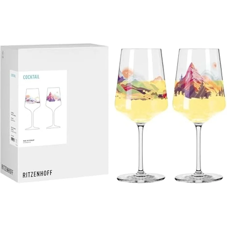 Ritzenhoff Aperitifglas 8096005 500 ml, 2er Set, Serie Entdecker, Kristallglas – Bild 1