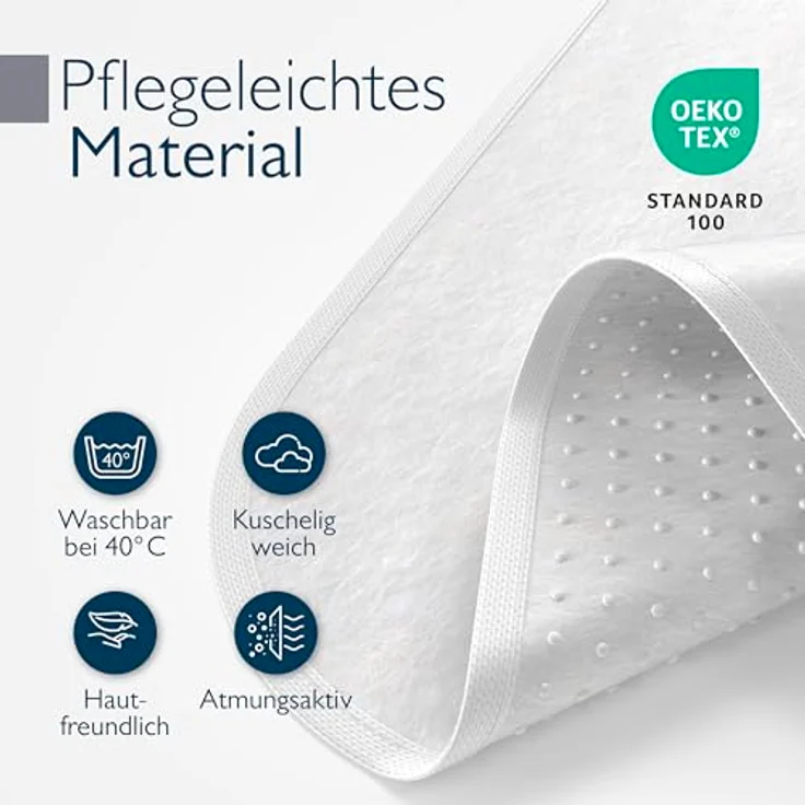 Beautissu Matratzenschoner Beautect mit Noppen 200 x 120 x 0.5 cm – Bild 7