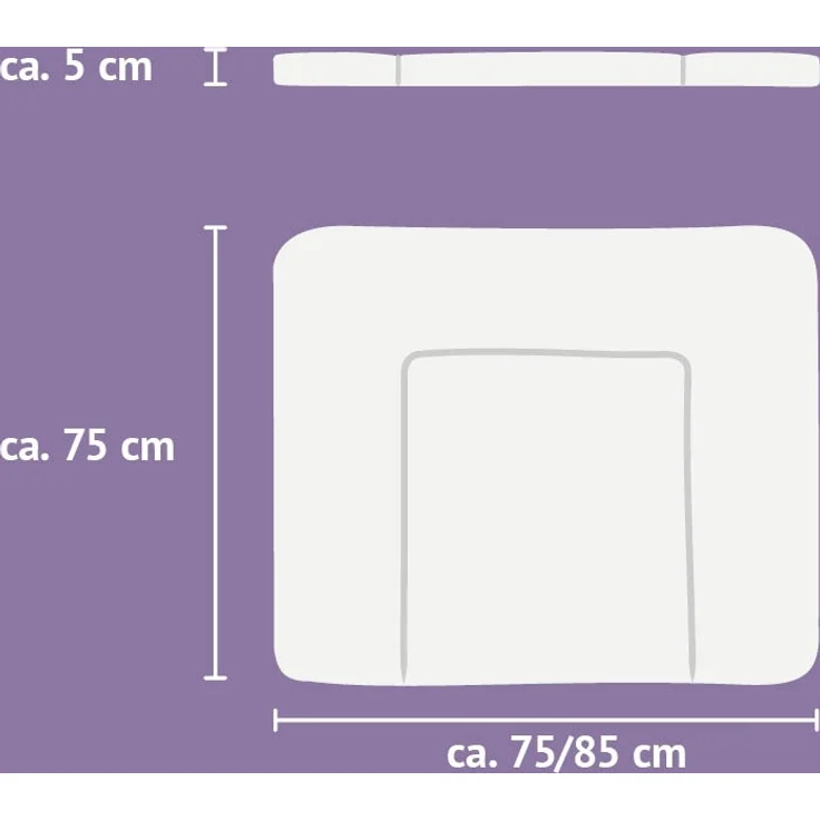 Wickelauflage Dinolino 75 x 75 cm – Bild 3