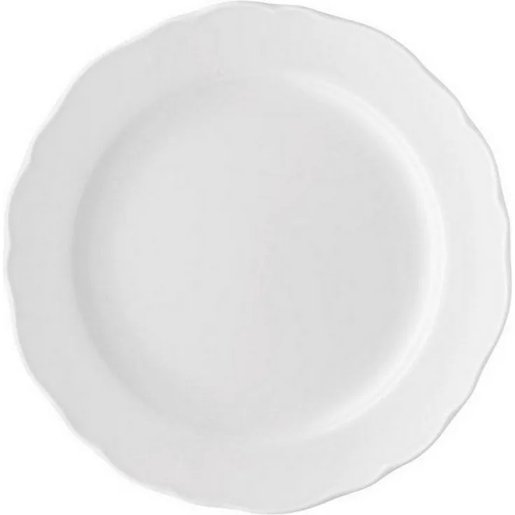 Frühstücksteller 19 cm/Fa Maria Theresia Weiss Hutschenreuther Frühstücksteller - Mikrowelle geeignet, Spülmaschinenfest