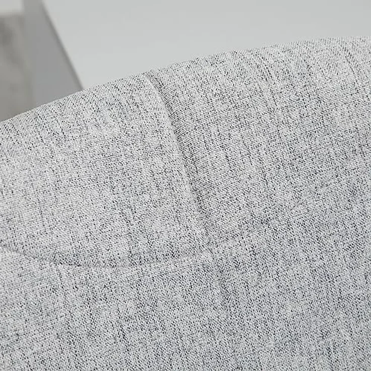 HOMCOM Bürostuhl, Hellgrau, Drehstuhl mit ergonomischer Polsterung und höhenverstellbarer Sitzhöhe 42-51,5 cm, 360° drehbar – Bild 8