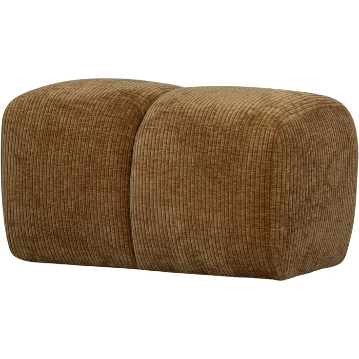 Hocker Mojo aus Flachcord, Honiggelb