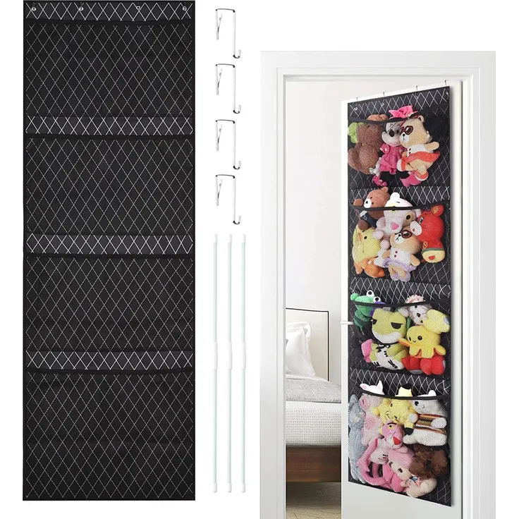 Hängeorganizer Kuscheltier Aufbewahrung über der Tür Hängend Organizer Spielzeug Aufbewahrung Hängeaufbewahrung Stofftiernetz oder Hängematte Organizer zum Aufhängen für Kinderzimmer Schlafzimmer