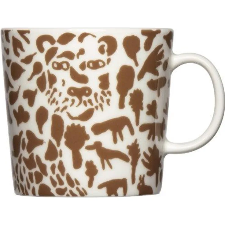 Iittala Becher Oiva Toikka Collection Cheetah-Braun (12x9,4 cm) 1067019