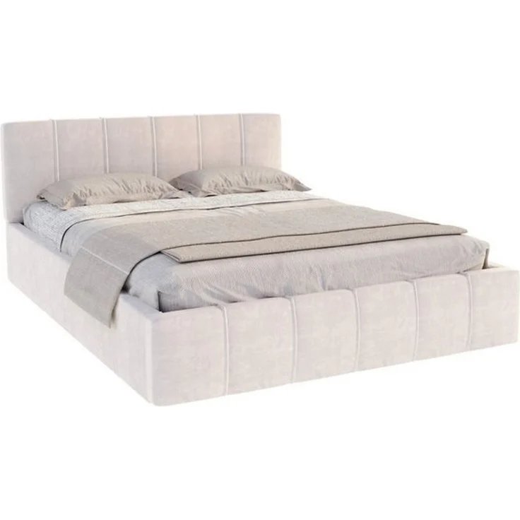 FDM Polsterbett Bettrahmen Bettgestell 90x200, 120x200, 140x200, 160x200, 180x200cm (mit hochwertigem Velour Bezug Trinity, mit großen gepolsterten Kopfteil), Mettelrahmen mit hydraulischer Klappfunktion für mehr Stauraum – Bild 4
