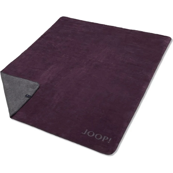 JOOP Wohndecke Melange Doubleface, Beere Anthrazit, 150 x 200 cm – Bild 2