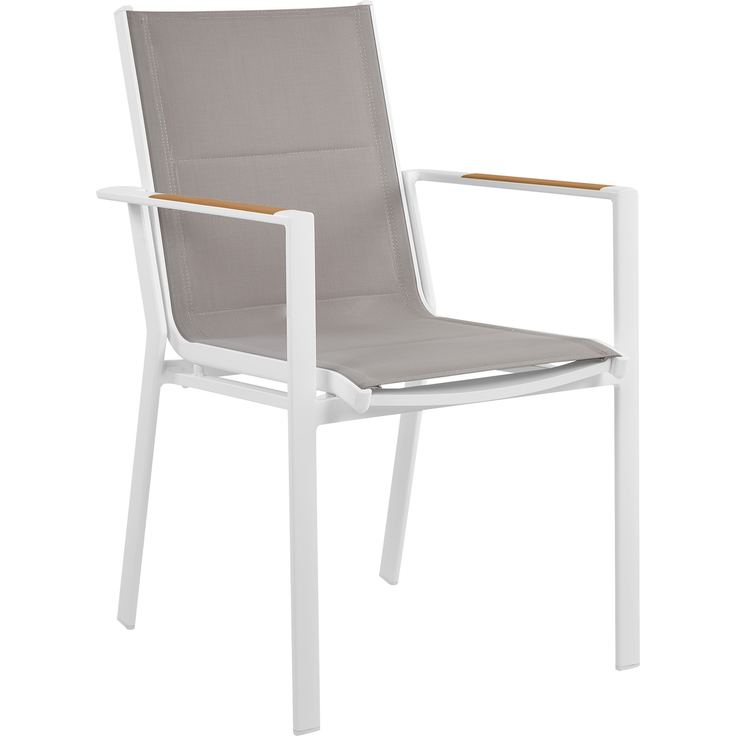 Gartentisch Set MALETTO BUSSETO Metall 120x120x75 cm Grau – Bild 6