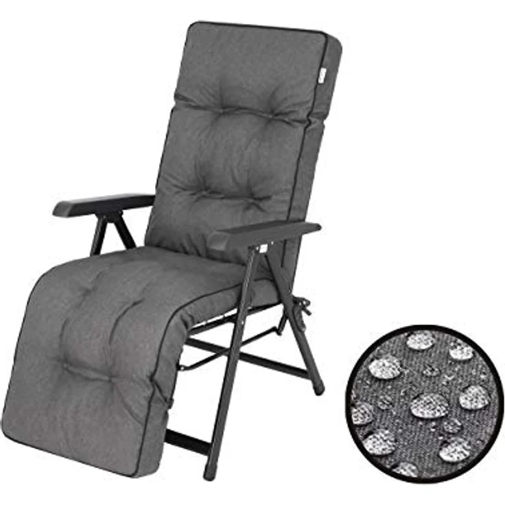 Bjird Liegenauflage Auflage für Liegestuhl 160x50x8, extra dicke Polsterauflage für klappbare Gartenliege/Sonnenliege – Bild 9
