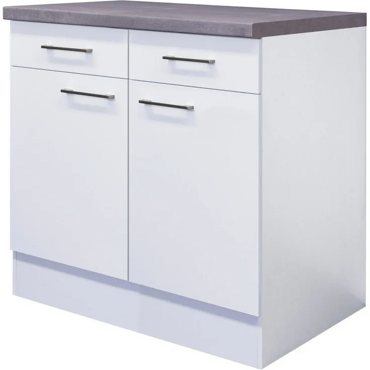Flex-Well Unterschrank Kopenhagen (B x H x T) 80 x 86 x 60 cm, für viel Stauraum