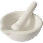 Provance Mörser Keramik Mörser mit Stößel 10 cm Durchmesser 4,5 cm Höhe, kleine Mängel