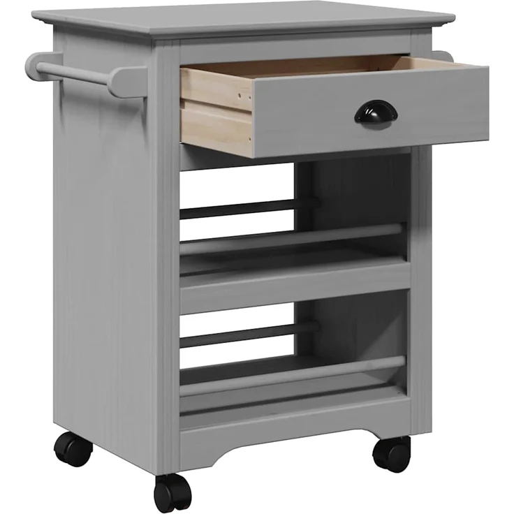 vidaXL Küchenwagen BODO Grau 67,5x45x80 cm 4016880 – Bild 4